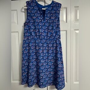J. Crew Blue Floral Dress
